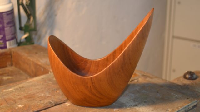 Teak Bowl by Stig Sandkvist, 1956