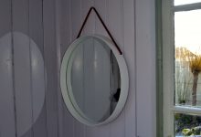 Swedish Solid Oakwood Mirror by Uno and Östen Kristiansson for Luxus, 1967