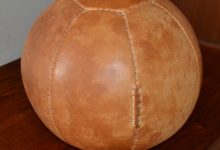 Vintage Leather Medicine Ball