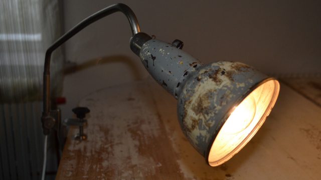 Vintage Clamp Table Lamp by Johan Petter Johansson for Triplex Fabriken