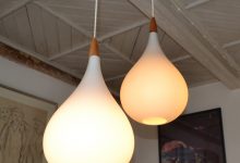 Double Pendant Light by Uno & Östen Kristiansson for Luxus, 1960s