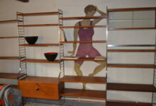 Continental Wall Unit by Nisse Strinning for String, 1950s SOLD