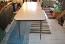Vintage Swedish Industrial Dining Table from Perstorp, 1950s